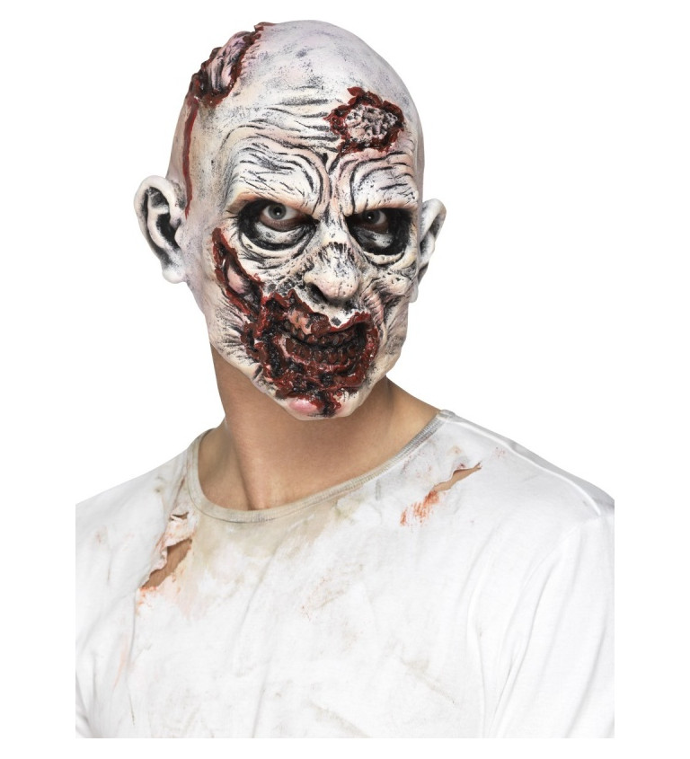 Latexová maska - zombie hlava