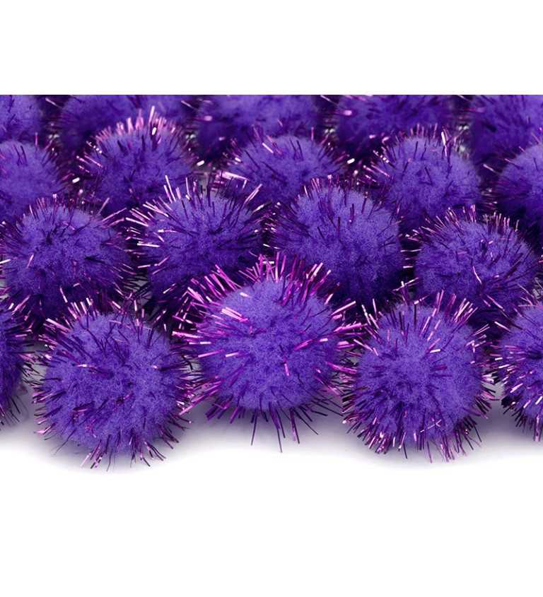 Plyšová konfeta fialová