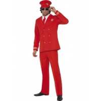 Kostým pro muže - Pilot červený