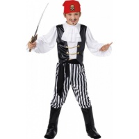 Dětský kostým pro chlapce - Pirát červeno-bílý