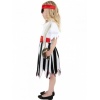Dětský kostým pro dívky - Pirátka pruhované šaty