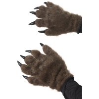 Halloween rukavice Vlkodlak - hnědé provedení