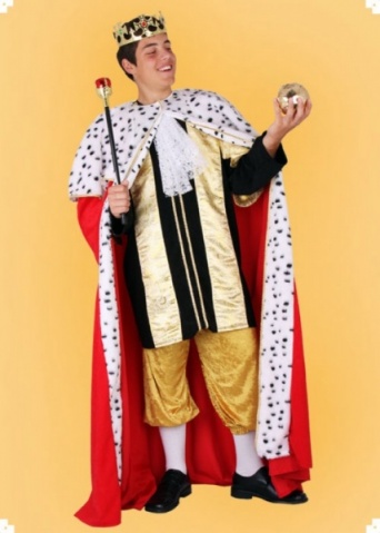 Kostým pro muže - Královský plášť