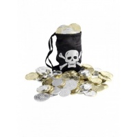 Měšec pro piráta s mincemi