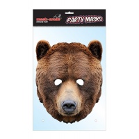 Papírová maska Medvěd