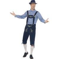 Kostým pro muže - Bavorský modrý