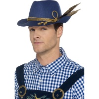 Bavorský klobouk s pírky