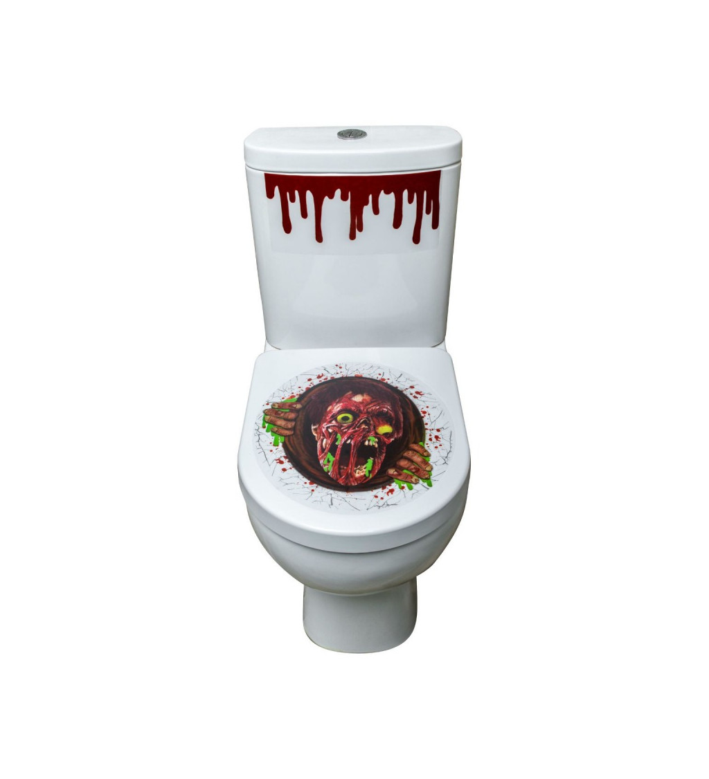 Samolepka na WC prkénko - Zombie