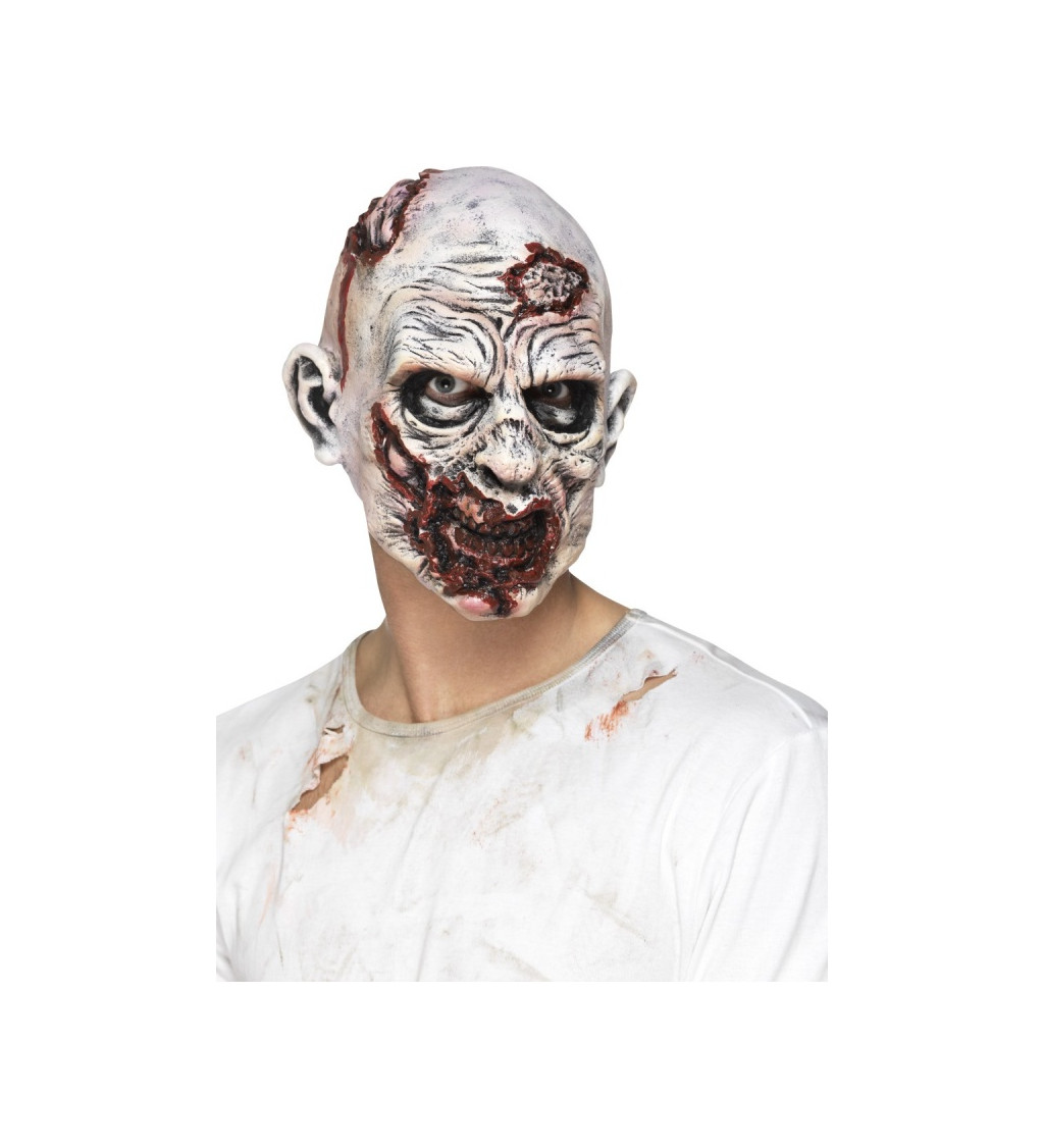 Latexová maska - zombie hlava