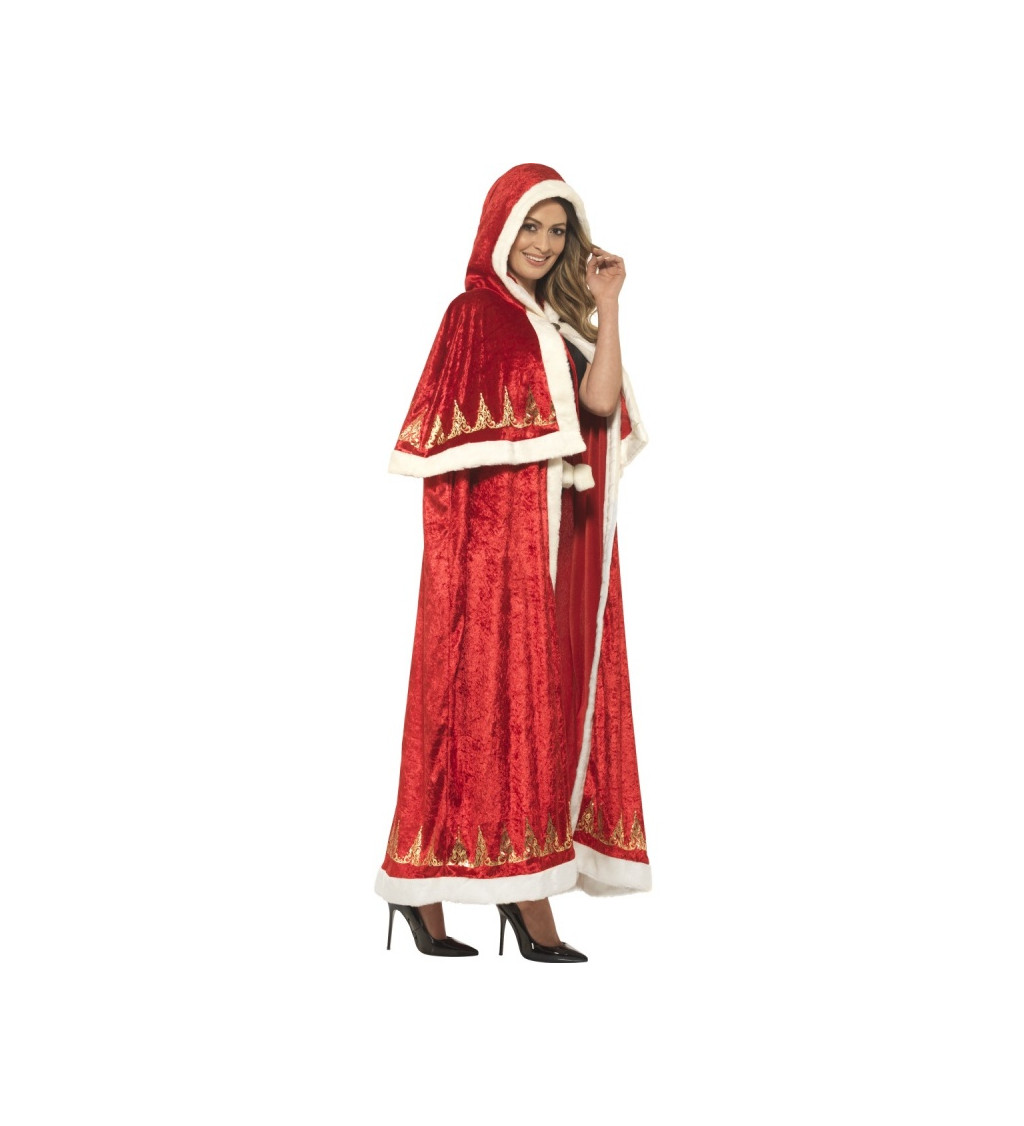 Kostým pro ženy - Plášť paní Clausové deluxe