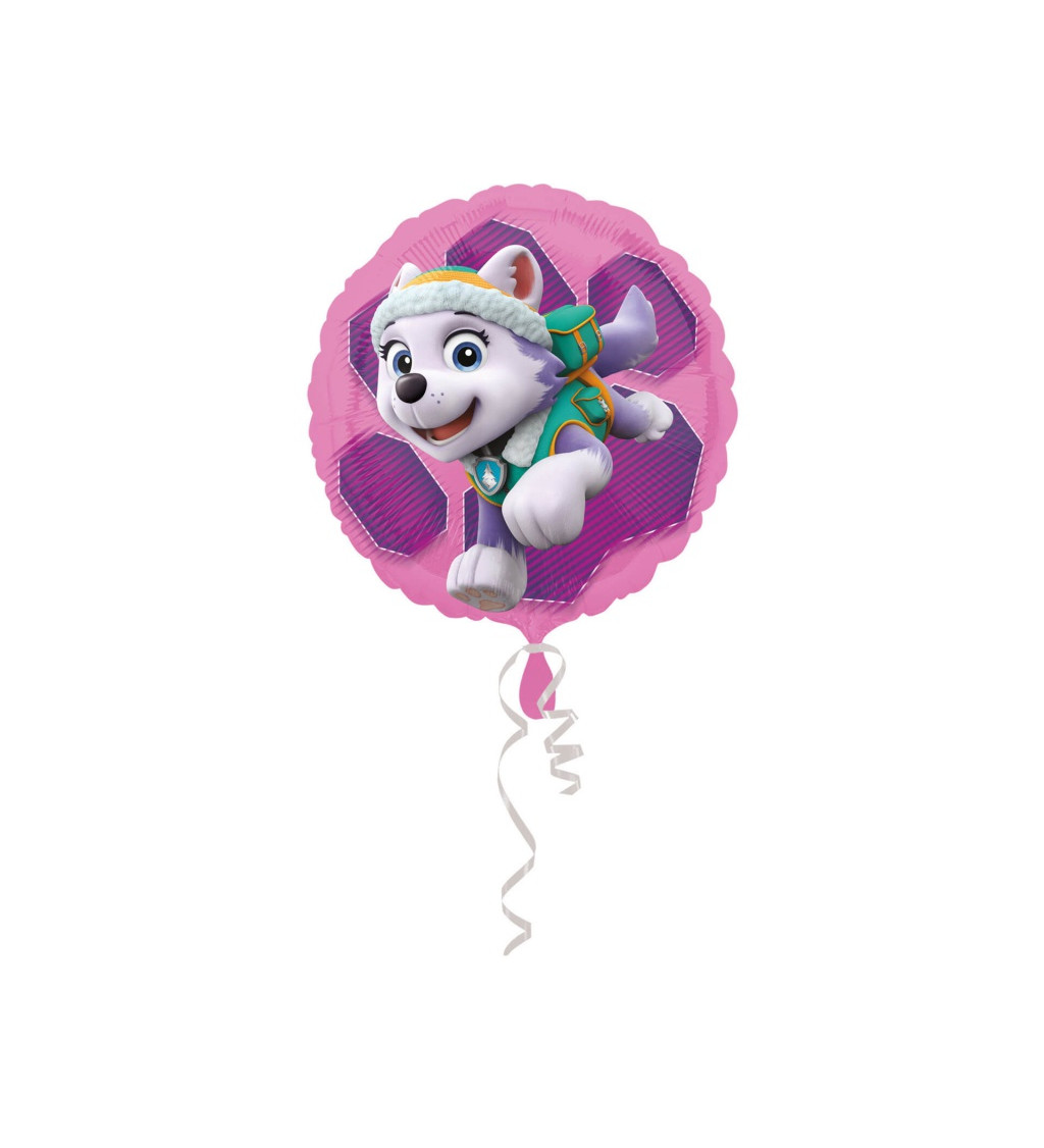 Kulatý fóliový balónek Tlapková patrola
