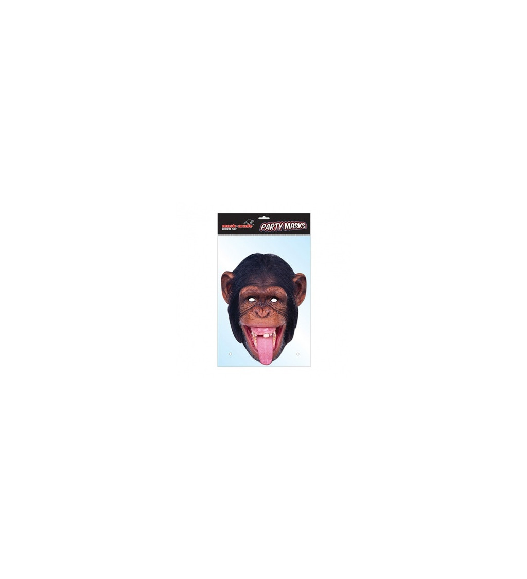 Papírová maska Šimpanz