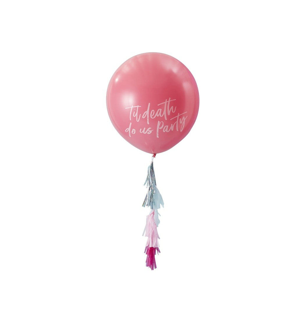 Růžový balónek Til Death Do Us Party