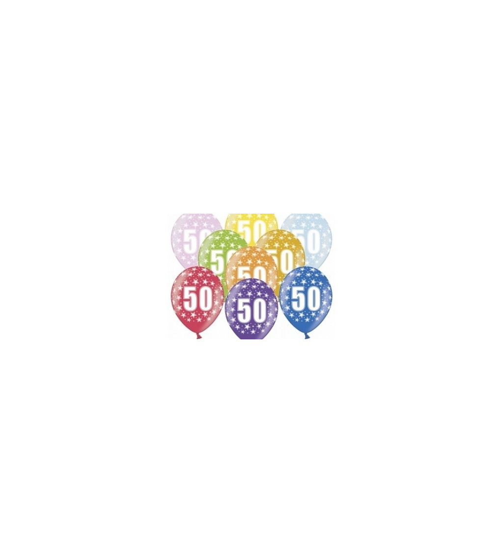 Latexové balónky - 50, barevné