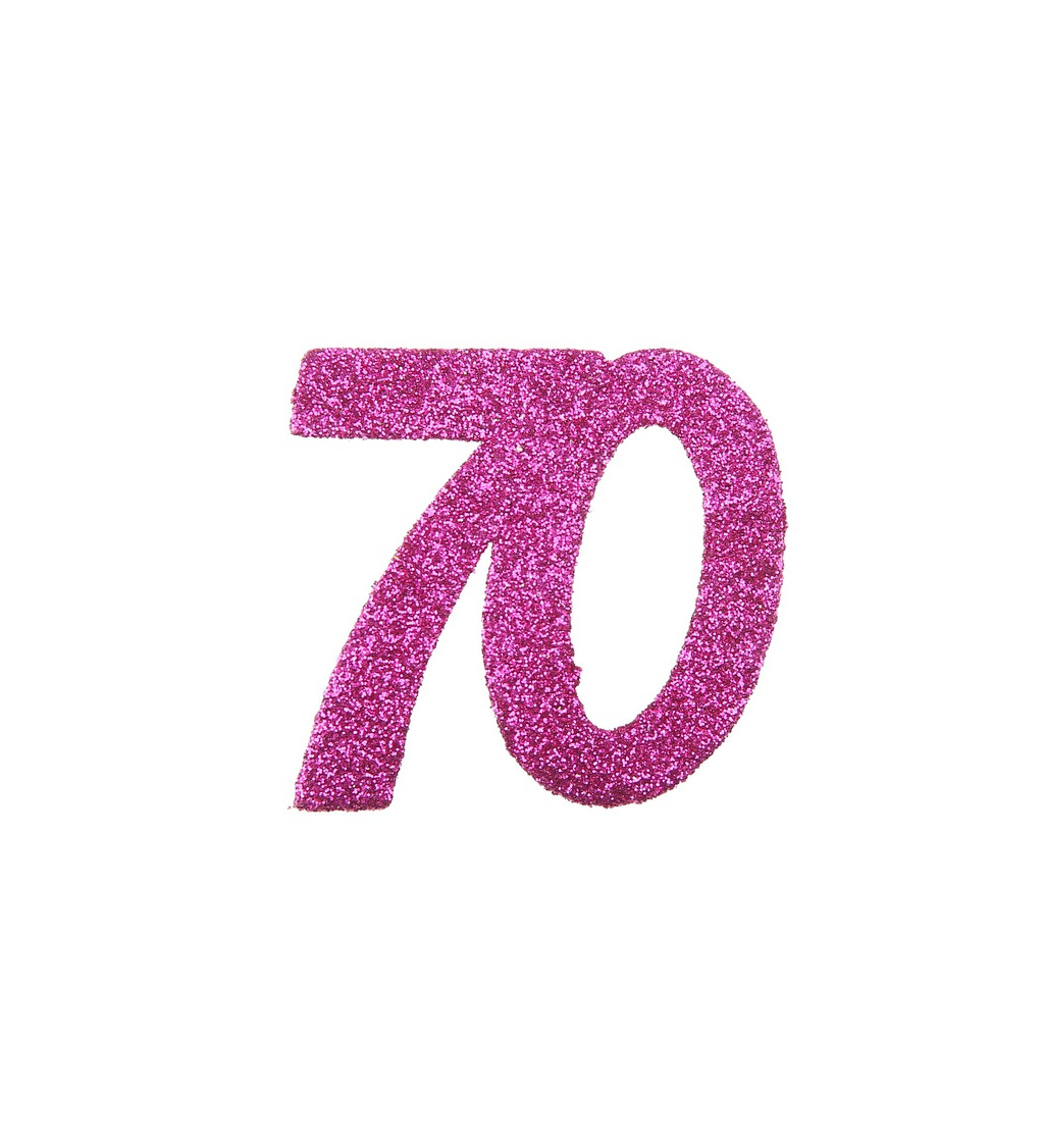 Glitter konfety 70 - Růžové