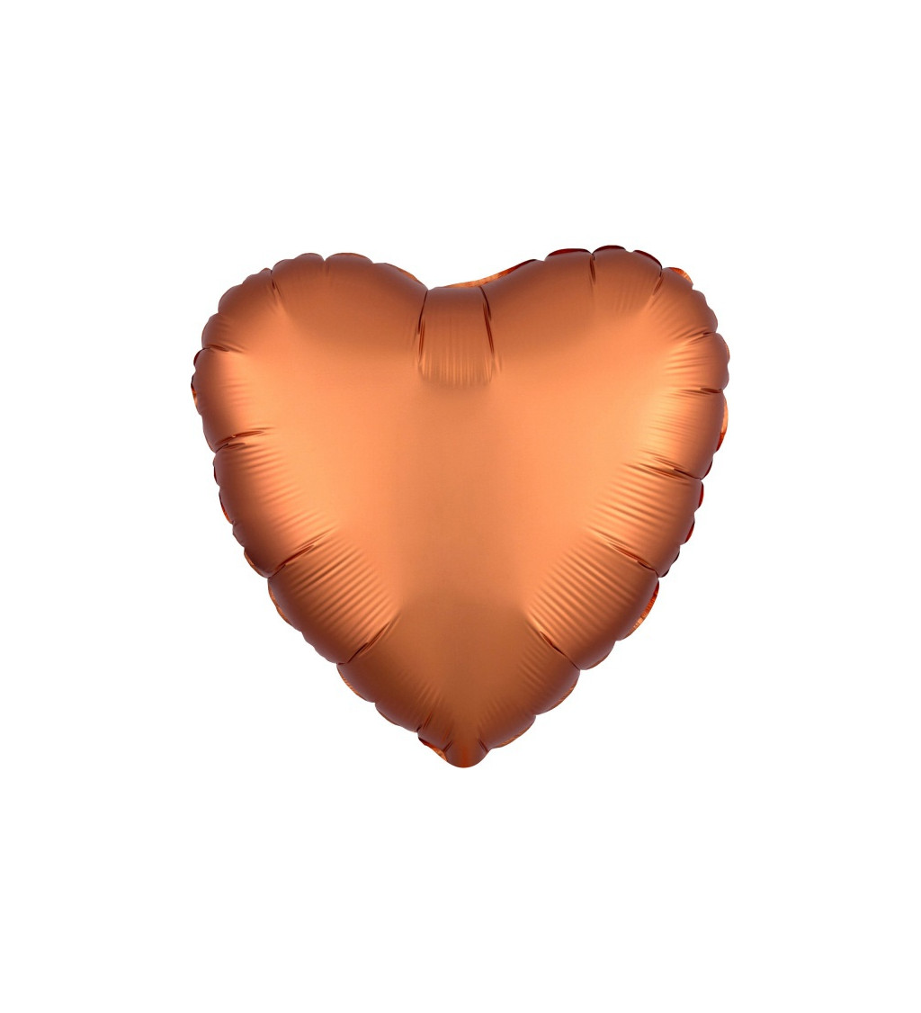 Fóliový balónek - Srdce Oranžové