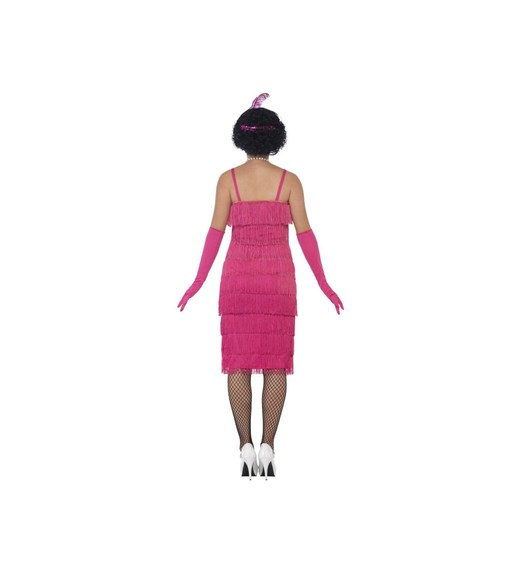 Růžový dámský kostým "prohibice"