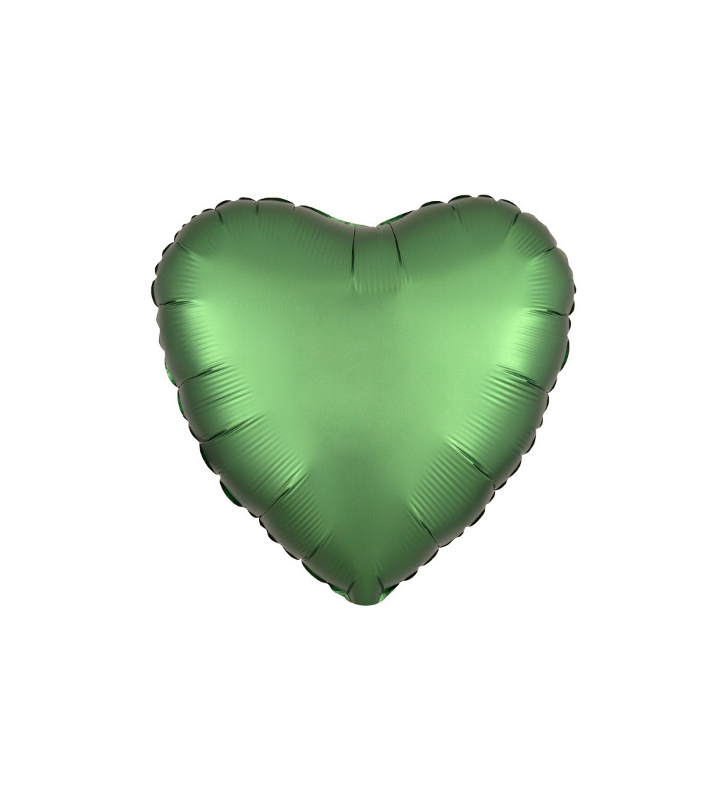 Fóliový balónek - Srdce Zelené