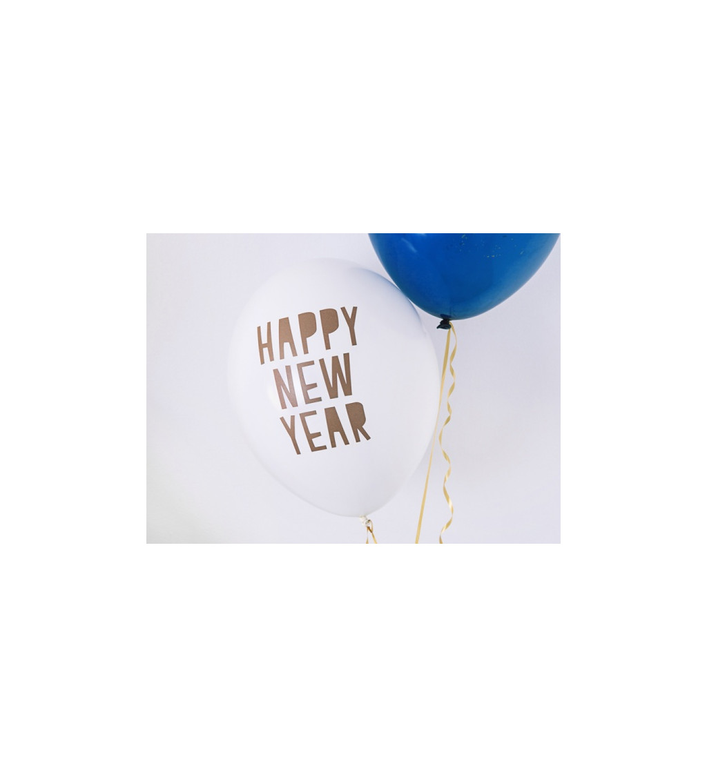 Balonky Happy New Year - 6 ks