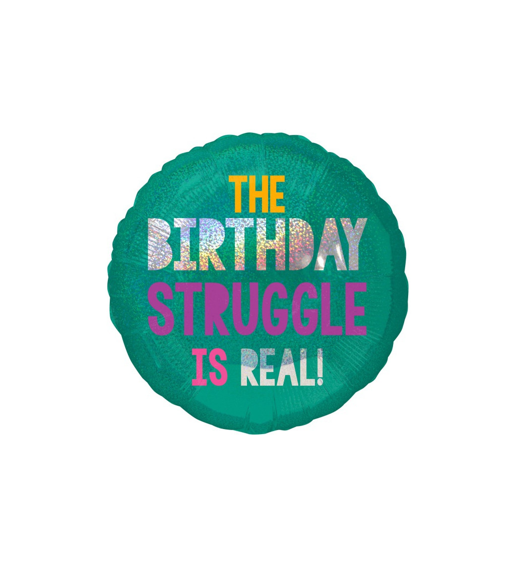 Narozeninový balónek - birthday struggle