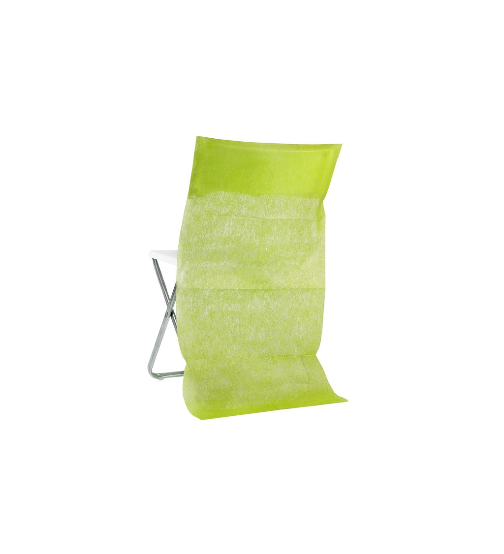Zelený přehoz na židli