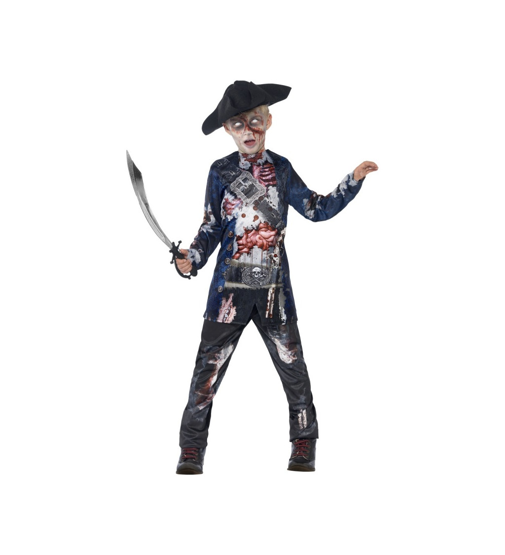 Dětský kostým pro chlapce - Zombie kapitán
