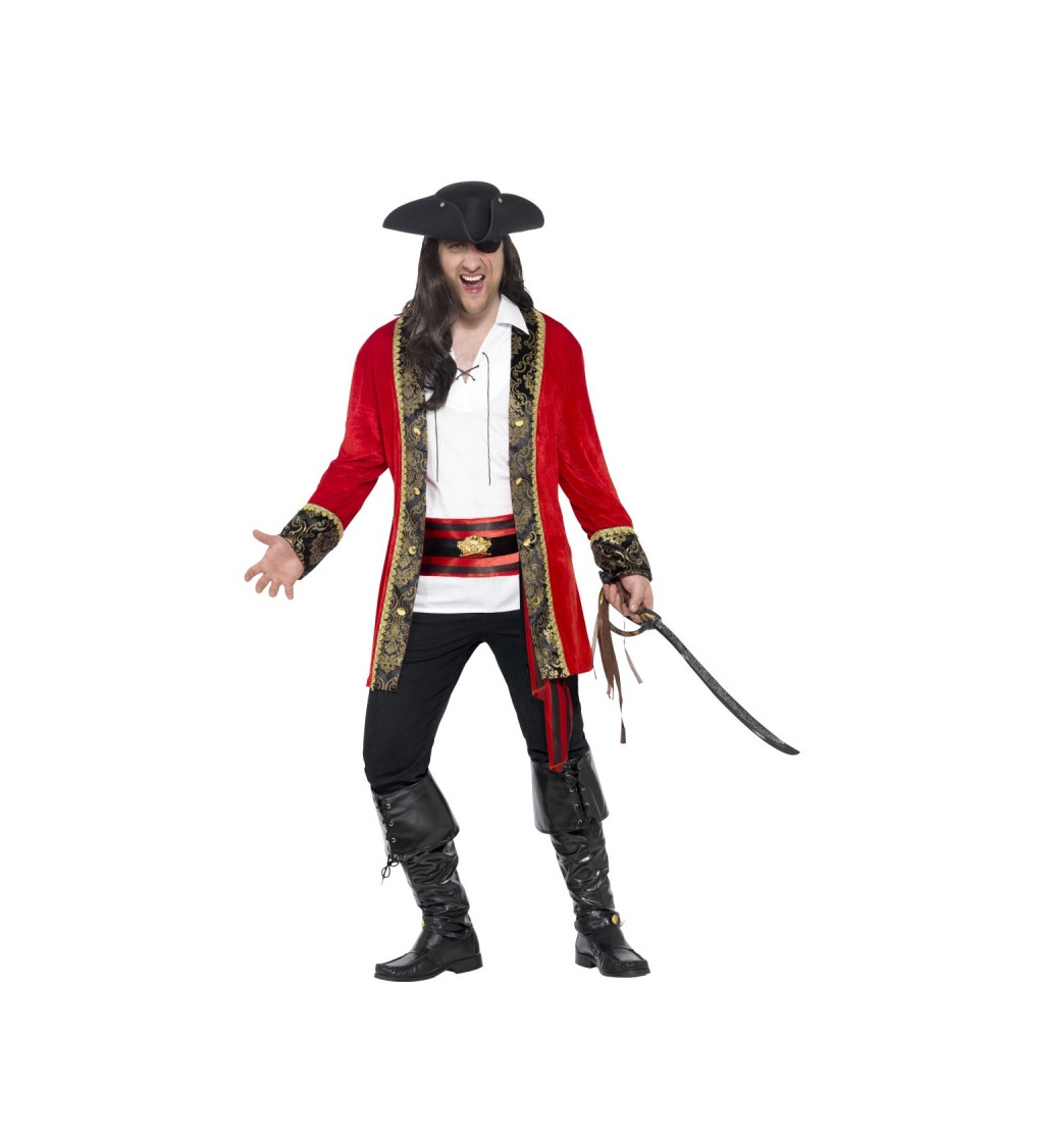 Červený pirát - Pánský kostým