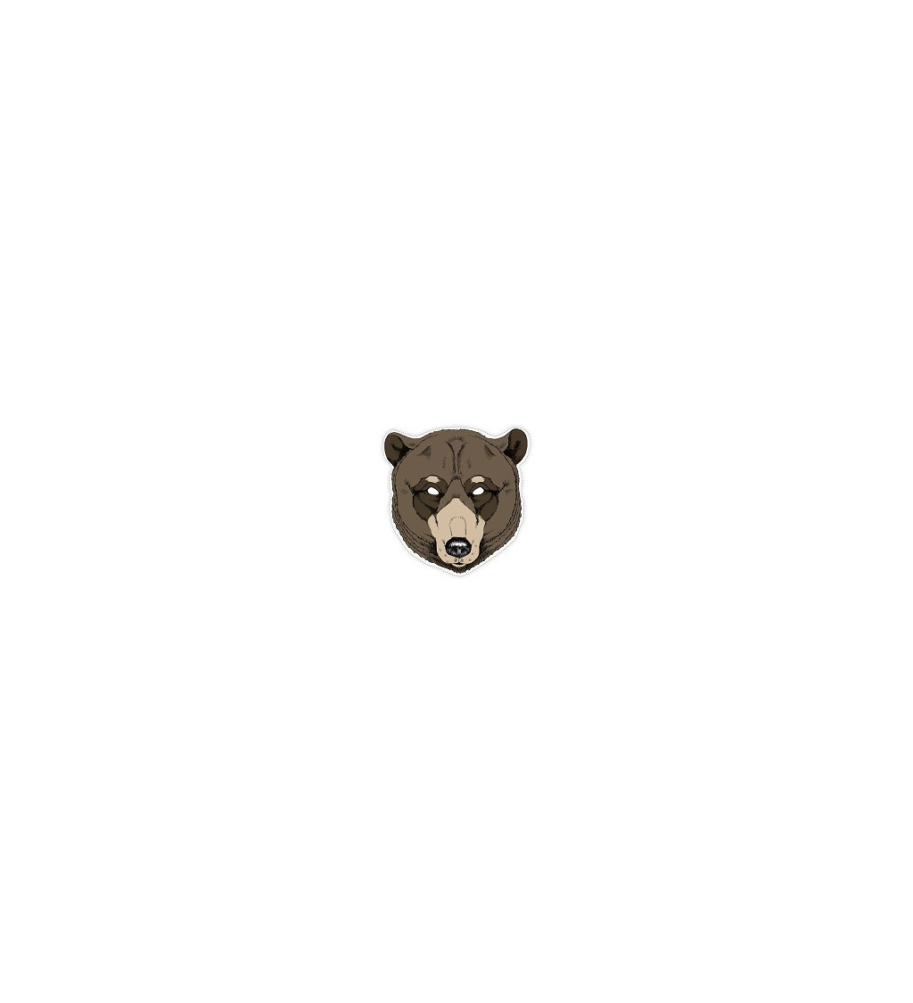 Medvěd - Papírová maska