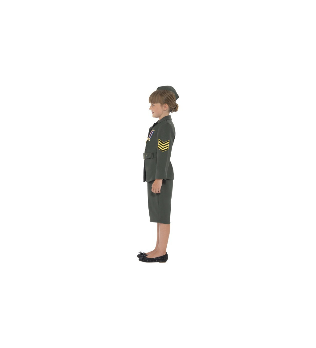 Dětský holčičí kostým WW2 army