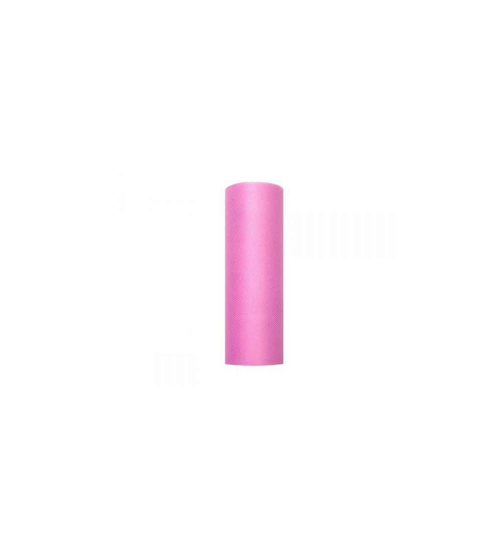 Růžový tyl - role (0,3 m)