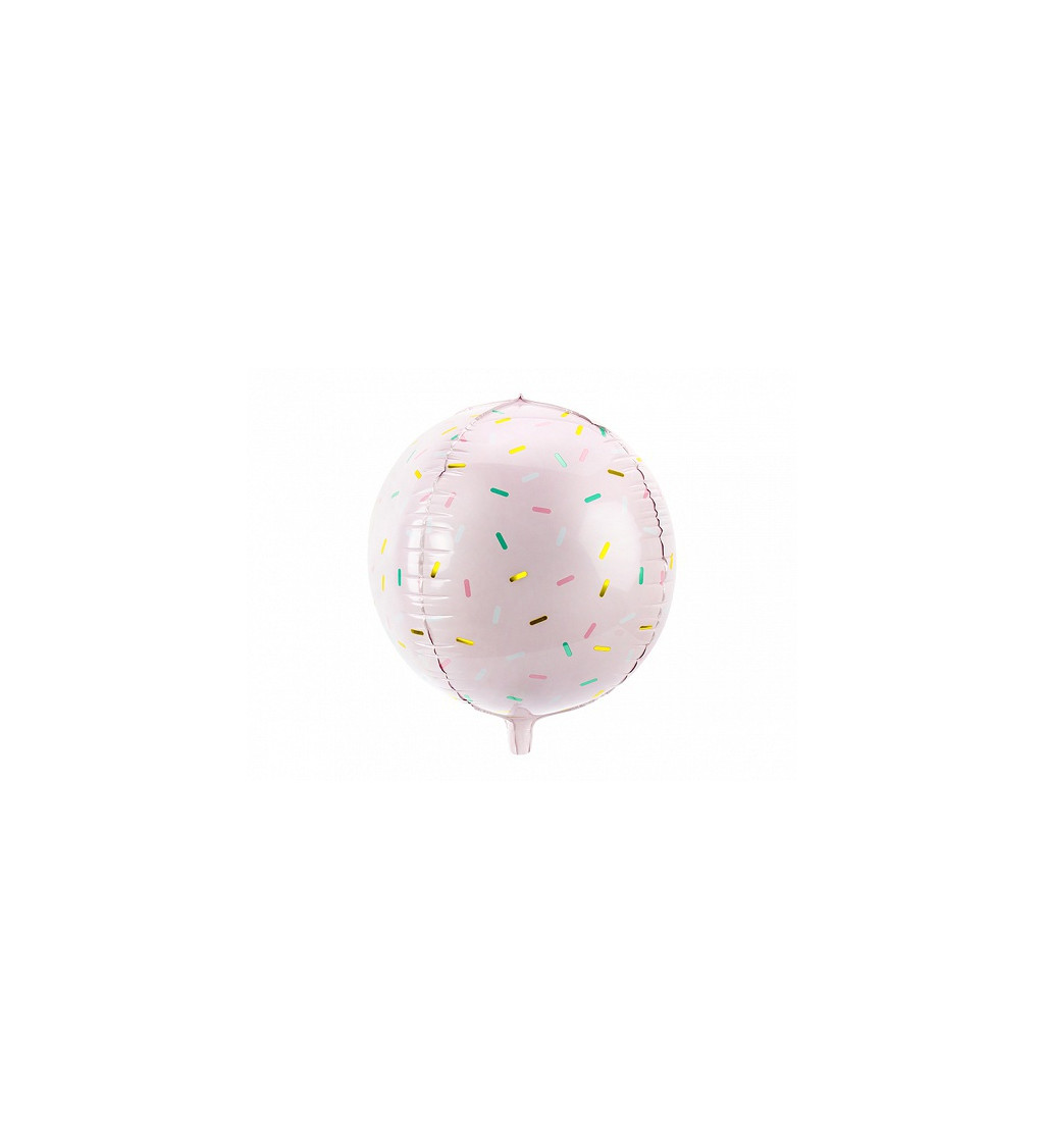 Balonek fóliový koule s posypkami