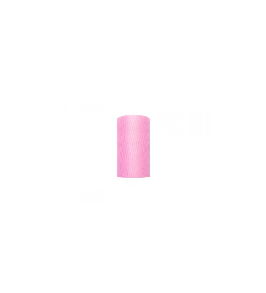 Světle růžový tyl - role (0,08 m)
