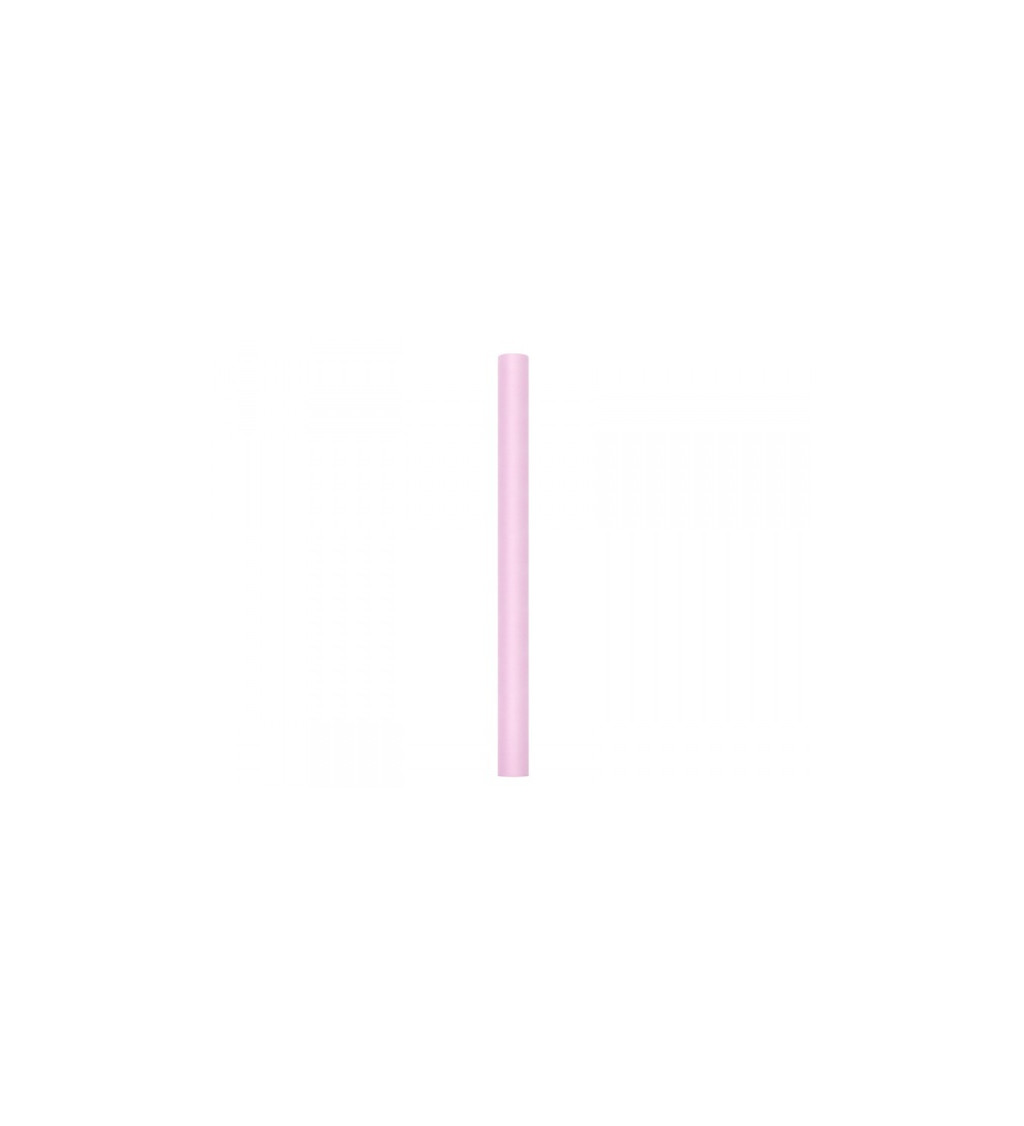 Bledě růžový tyl - role (0,8 m)
