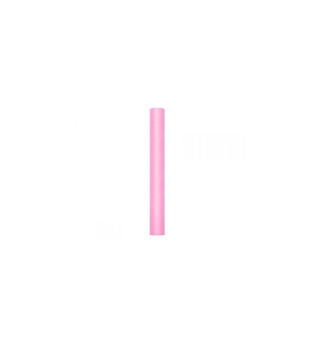 Světle růžový tyl - role (0,5 m)