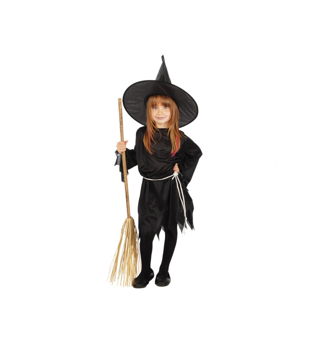 Dětský kostým - Černá čarodějka