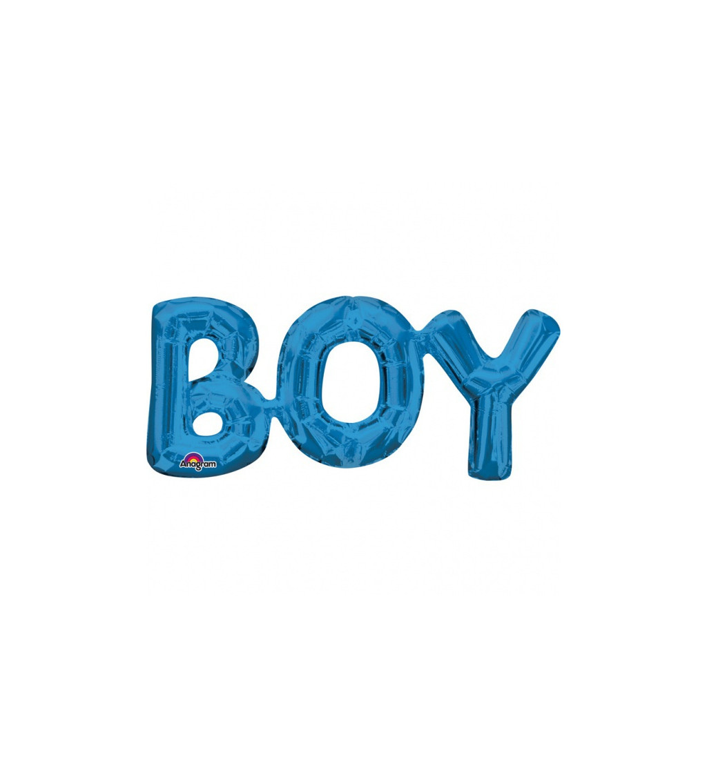 Balonek SuperShape "Boy" modrý