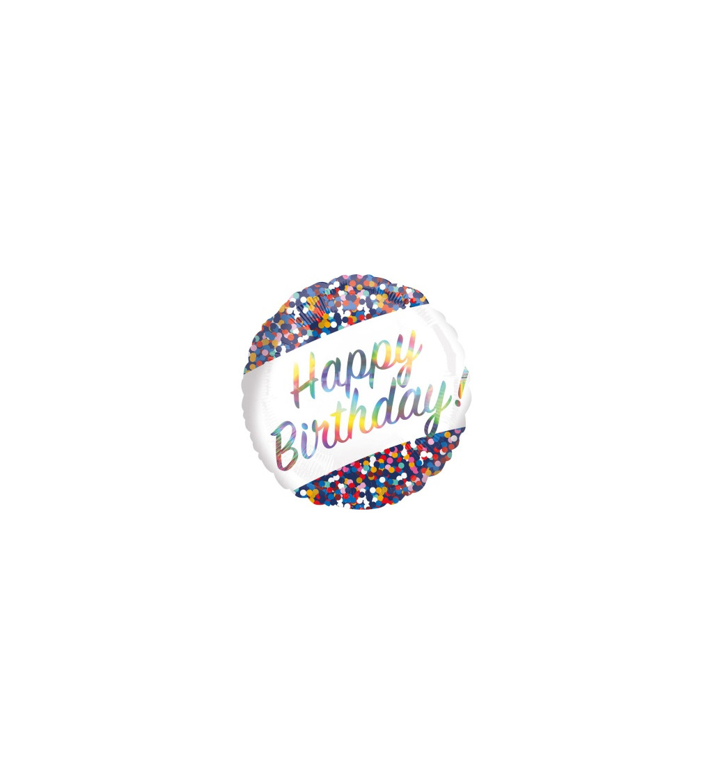 Narozeninový balón Happy birthday