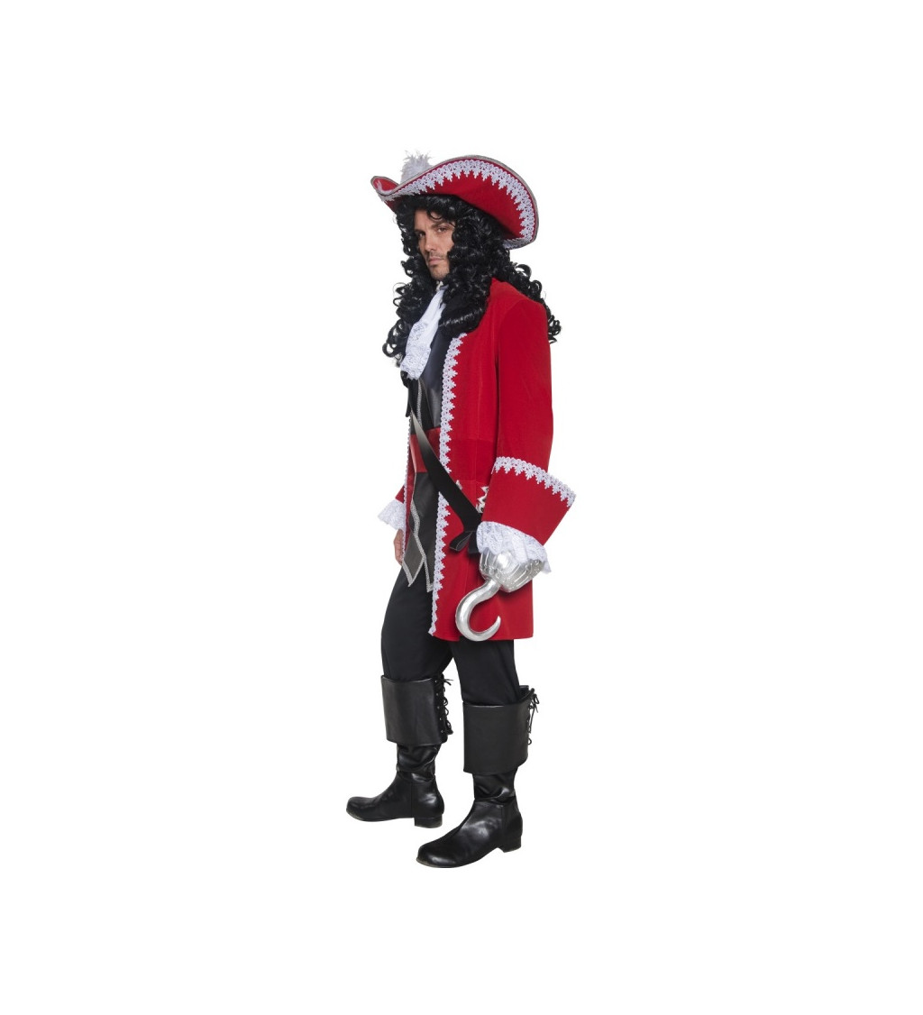 Kostým pro muže - Červený kapitán deluxe