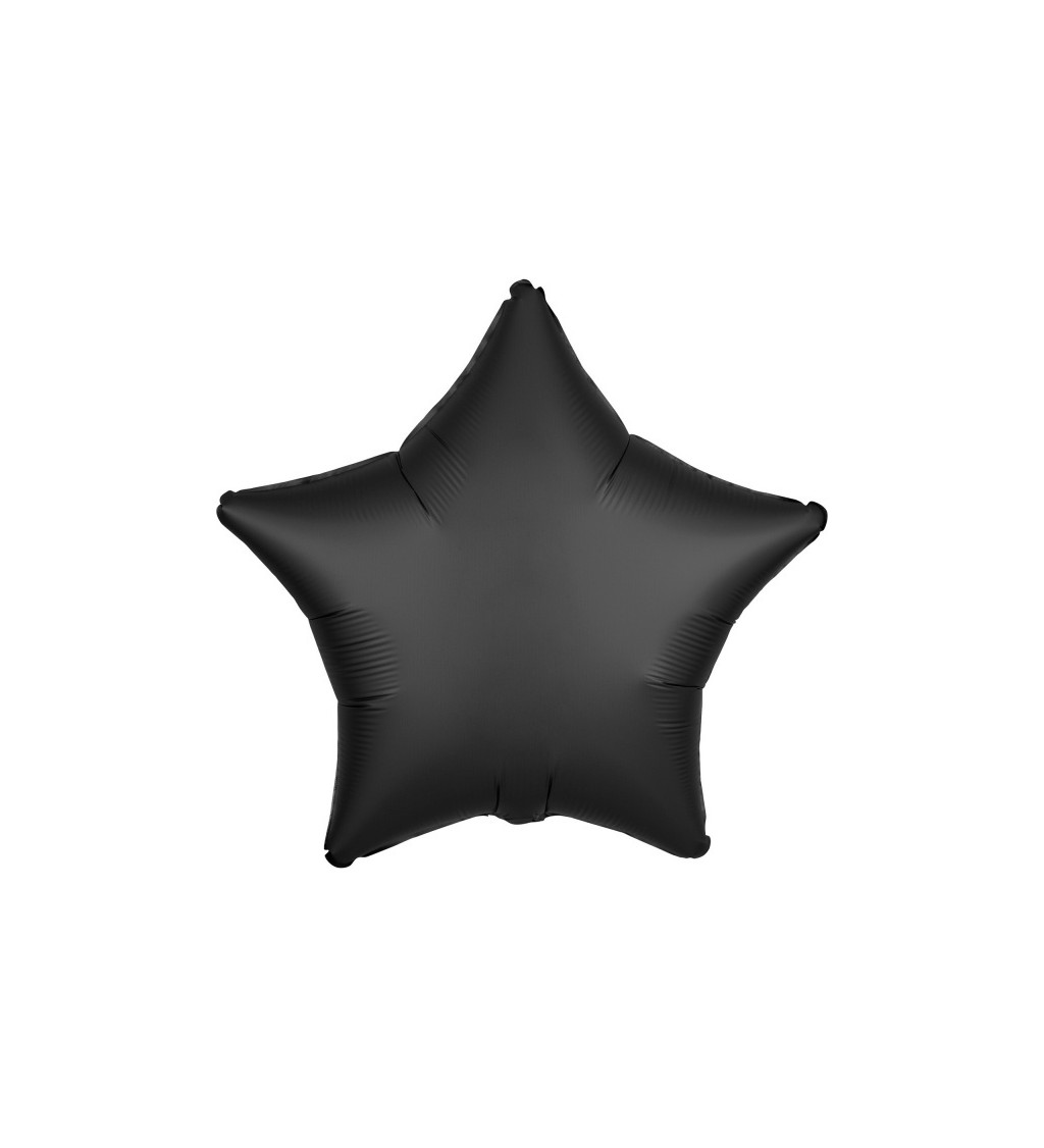 Fóliový balónek - Hvězda Černá