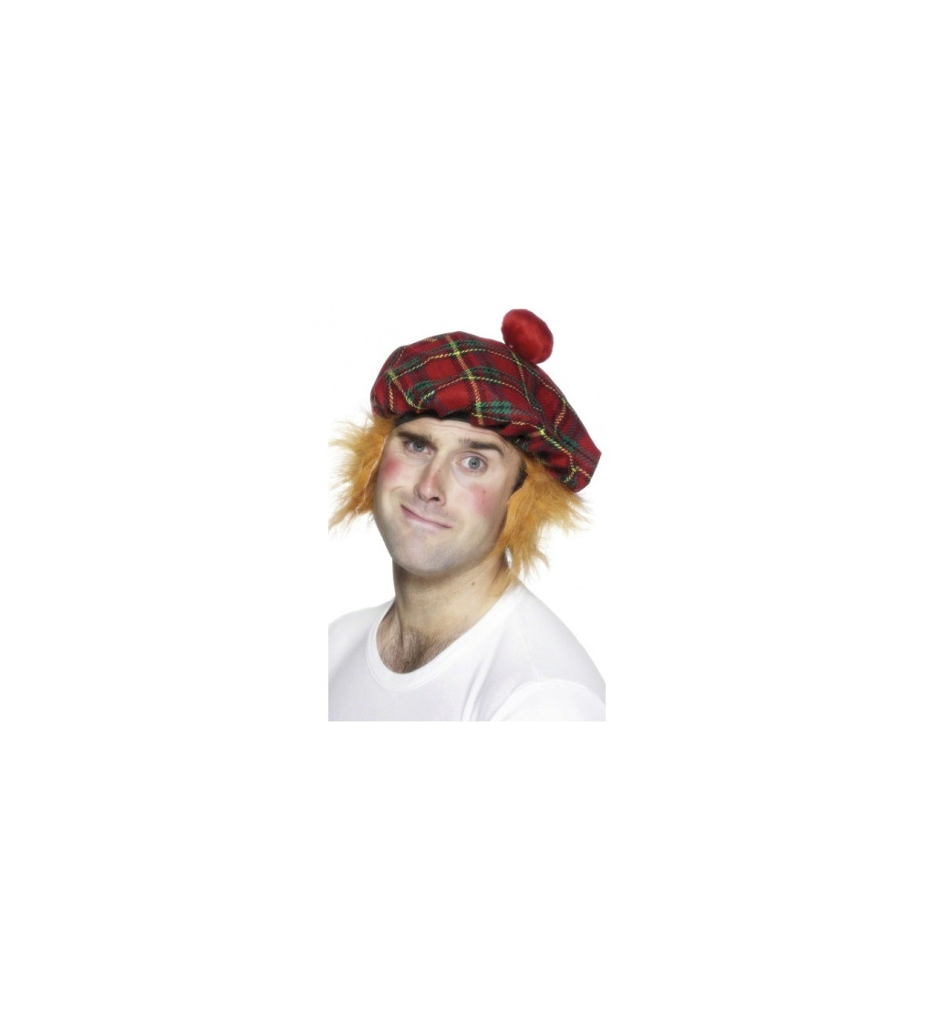 Skotská čepice s vlasy II