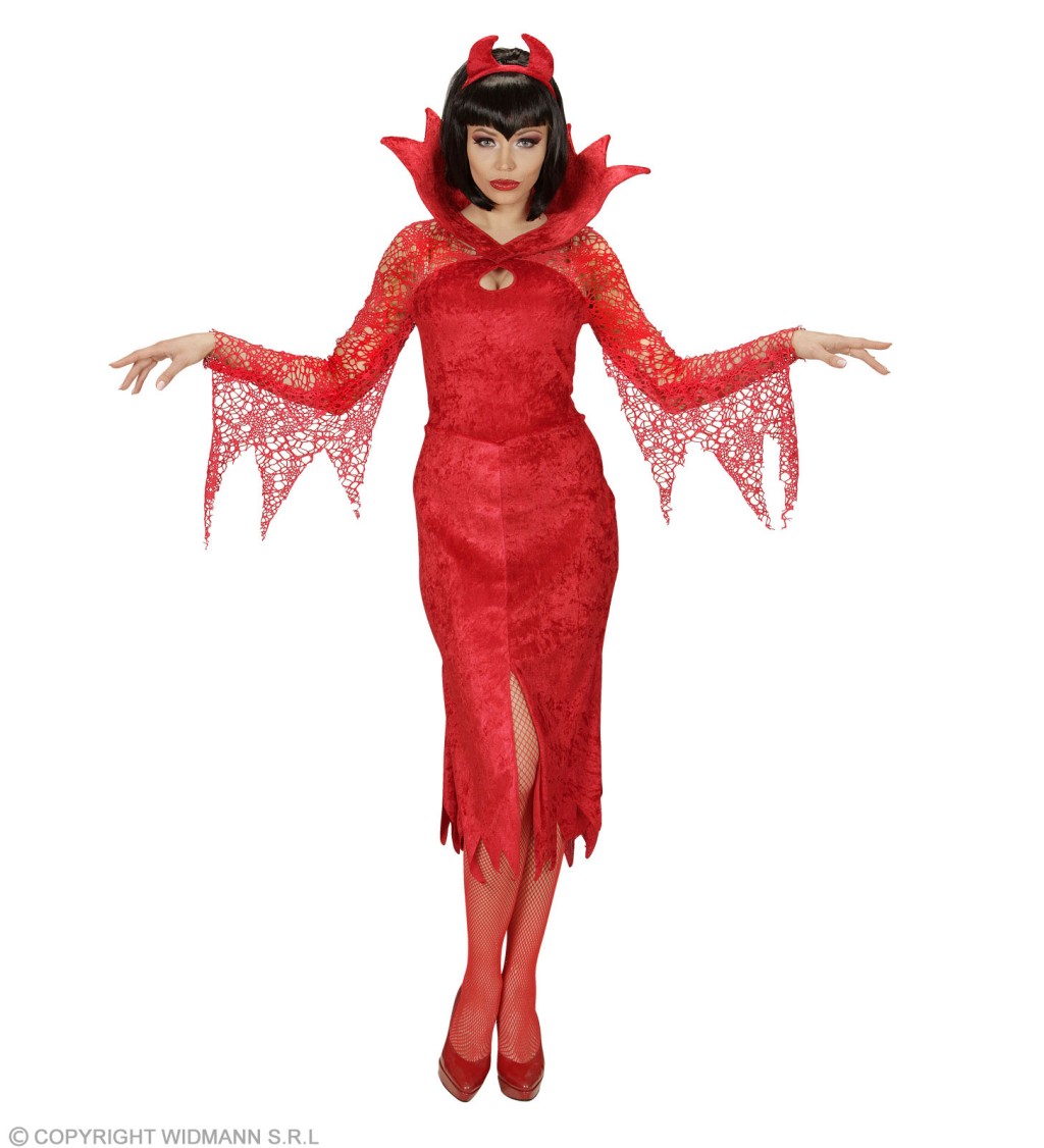 Dámský kostým Ďáblice červený