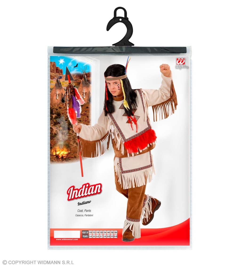 Indián klučičí kostým
