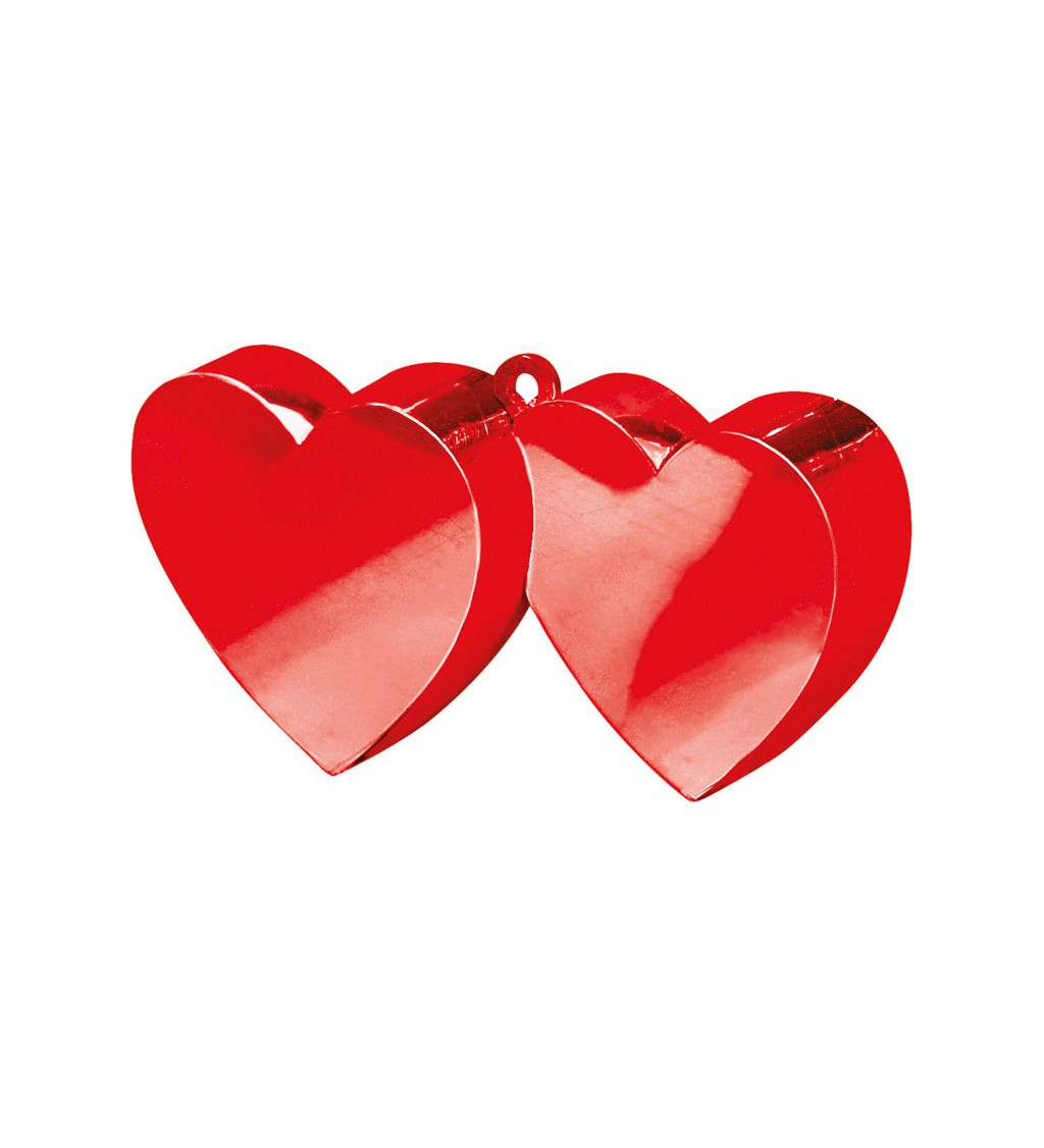 Závaží na balonky - červená srdce