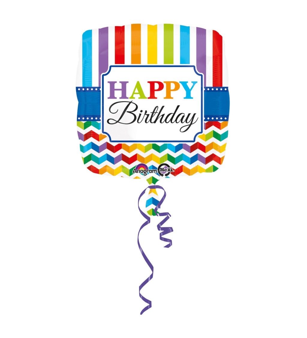 Foliový balonek Happy birthday