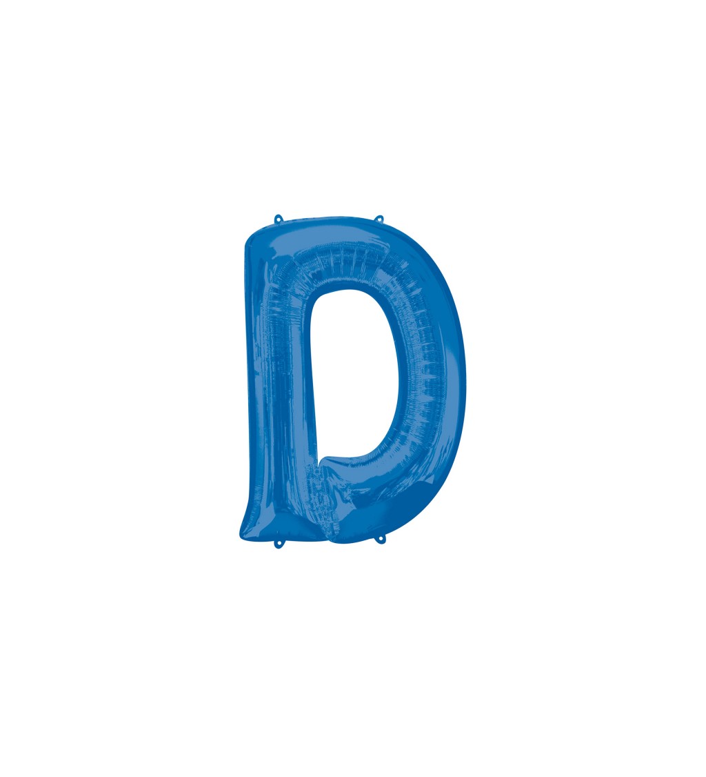 Fóliový balónek - D Modrý
