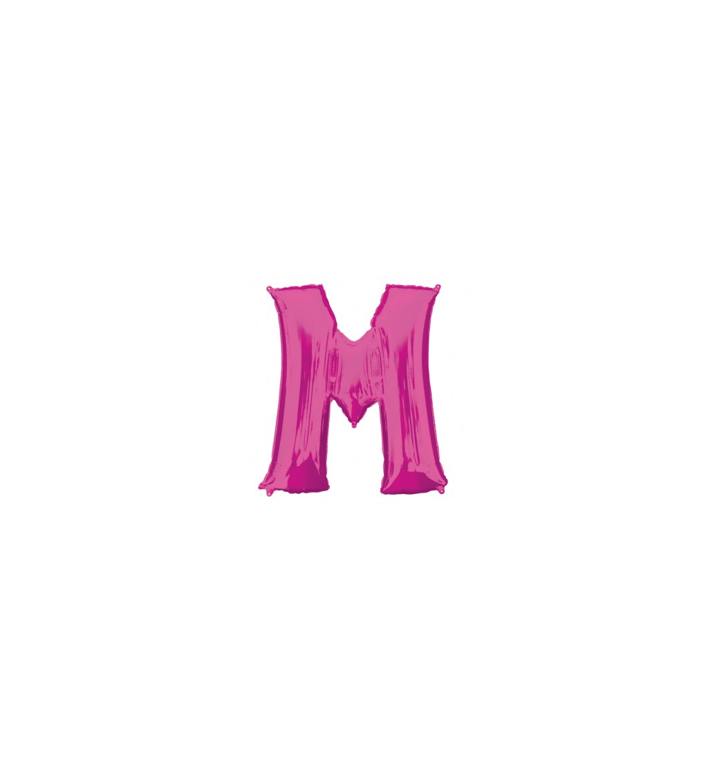 Fóliový balónek - M Růžový
