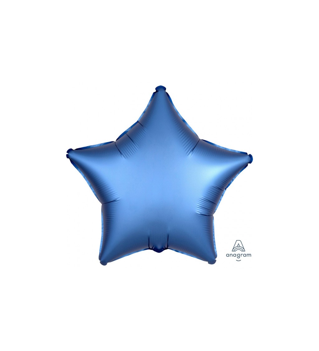 Fóliový balónek - Hvězda Modrá
