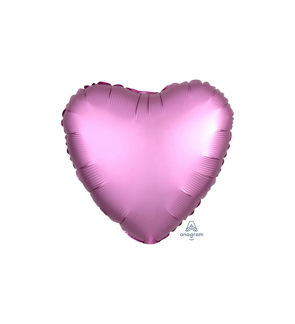 Fóliový balónek - Srdce Růžové