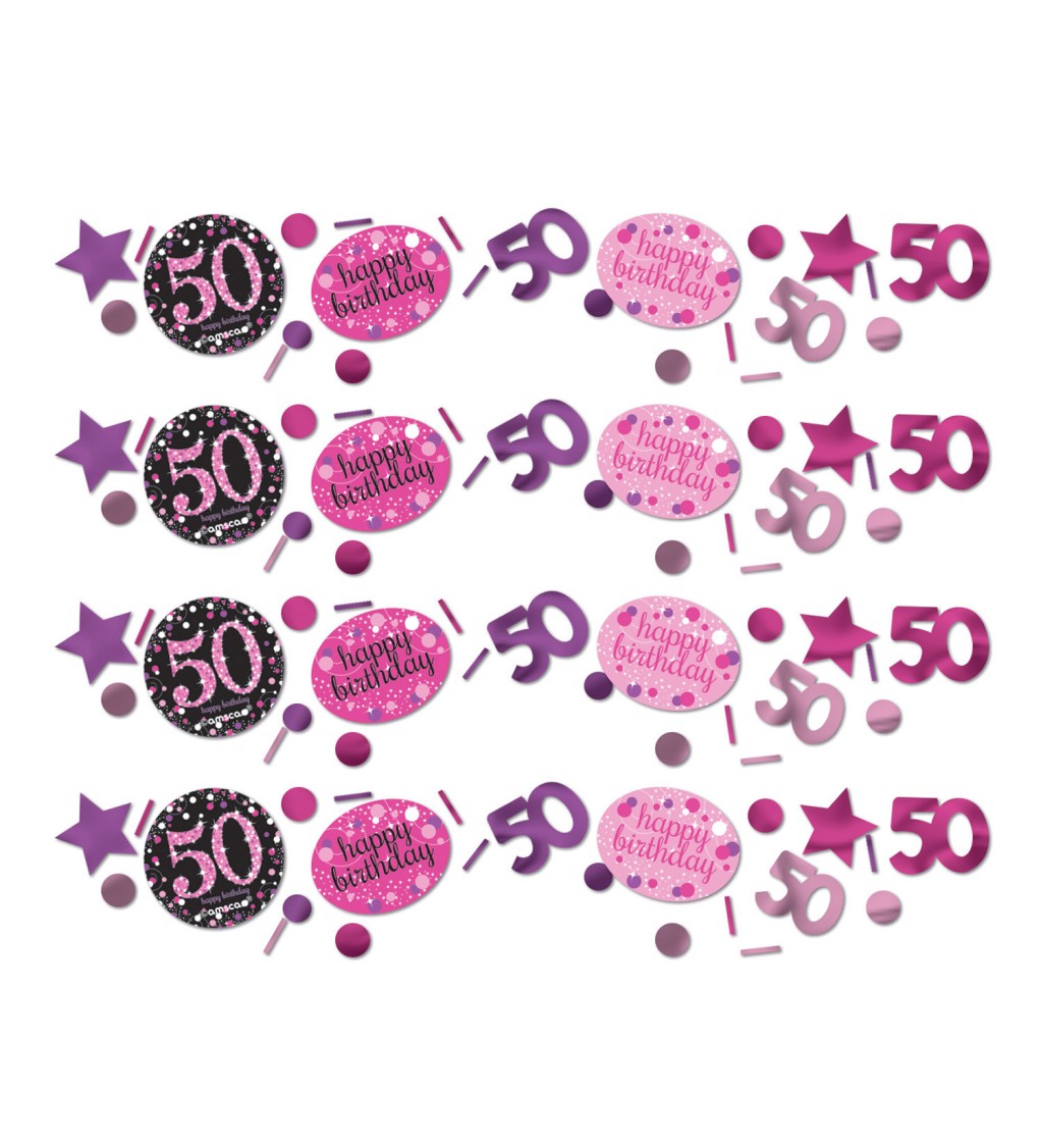 Konfety 50 - Růžové