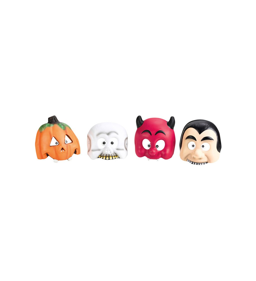 Dětské masky na halloween - 4 druhy